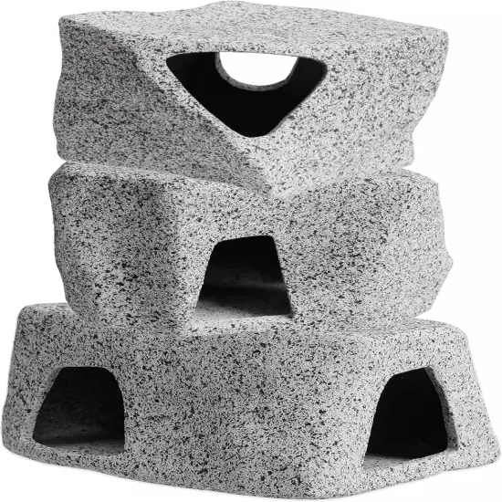 Aquarium Stone Hideaway Decoration Ceramic Tank Decoration Stone Rock Hideout