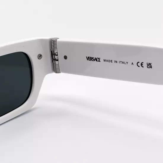 NEW VERSACE VE4465 5459/87 BLACK WHITE VE4465 545987 SQUARE UNISEX SUNGLASSES