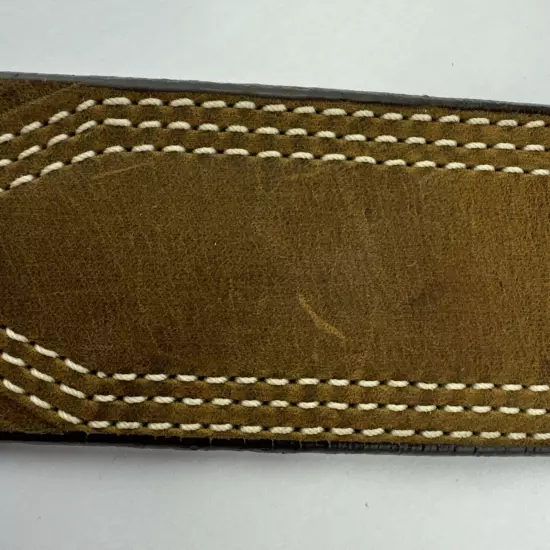 Chippewa Men's Leather Belt CEDAR CREEK Size 36 USA C00048 Tan Triple Stitch