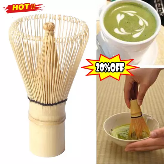 Whisk Japanese Bamboo Matcha Powder Green Kit Sauce Tools Hot Chasen Brush A9Y4