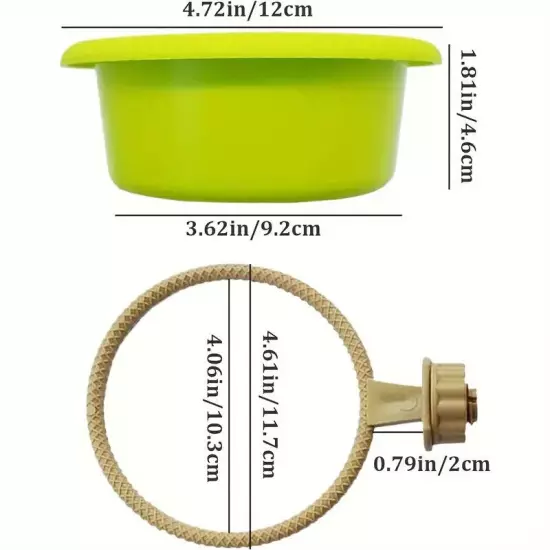 Two pieces/set, one piece of multi-functional bird cage plastic nest rack