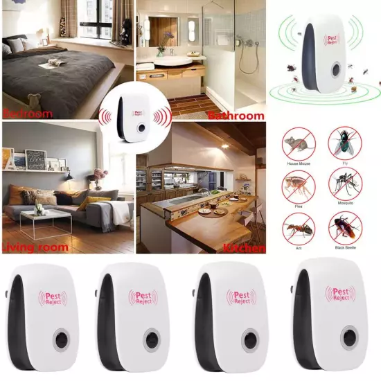 5x Ultrasonic Electronic Anti Mosquito Pest Bug Insect Cockroach Repeller Reject