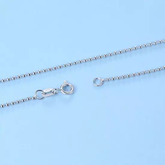 Wholesale Real 925 Sterling Silver Necklace Chains For Pendants Jewelry 16"-24"