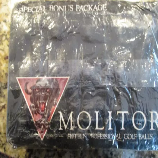 EARLY "MOLITOR" golf balls Circa 1970s NOS