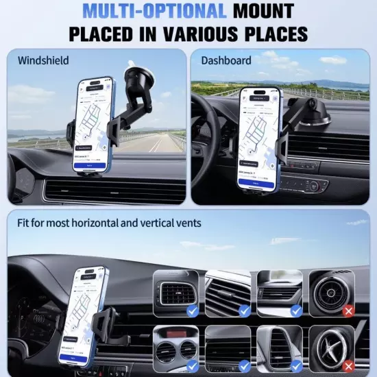 New Suuson Dash & Windshield Car Universal Holder Dashboard For iPhone Samsung