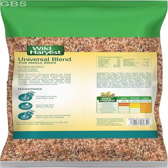 3Lb Small Bird Food-High Vitamin Seed Bird Food For Canaries, Parakeet , Finches