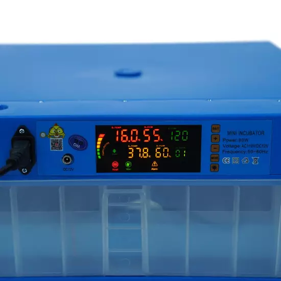 110V 12V chicken duck goose 64 egg incubator --Fully automatic dual power supply