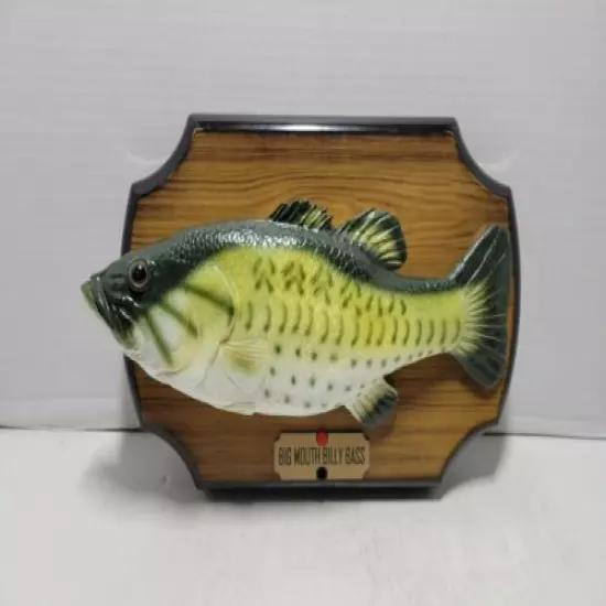 Vintage Big Mouth Billy Bass Singing Fish Animated Moves Gemmy 12" 1999