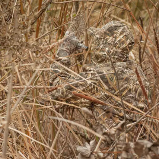 Camouflage Hunting Clothes Men's Jacket Pants Ghillie Suit Reed Camo Hooded