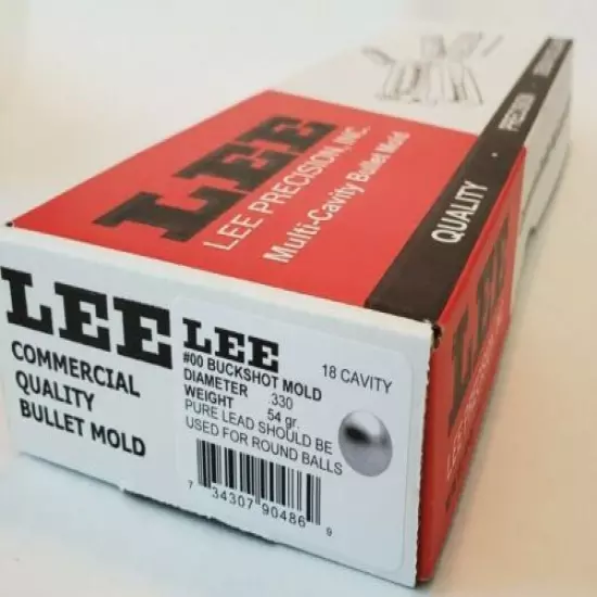 LEE 90486 LEE 18-Cavity #00 Buck Shot Mold .330 DIAMETER 54 GRAIN 