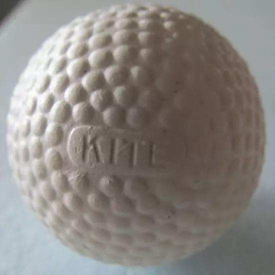 VINTAGE BABY KITE BRAMBLE GOLF BALL-VERY UNIQUE NAME PLACEMENT-REPAINTED