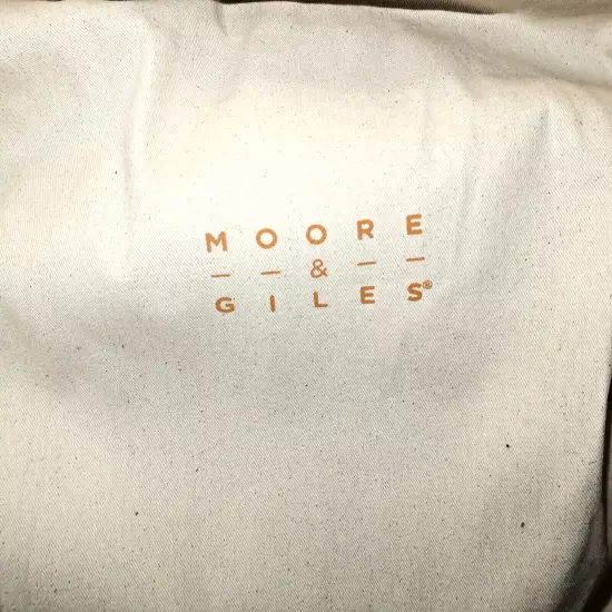 NEW Moore & Giles Travel Neck Memory Foam Pillow Teddy Shearling w Bag with Tags