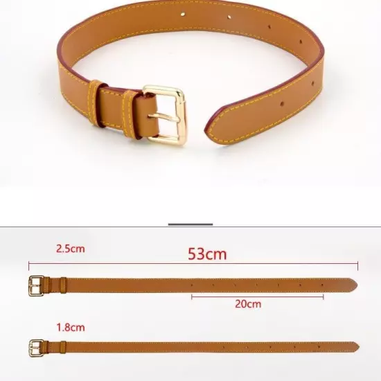 Real Leather Replacement Extension Strap Vachetta Natural Cowhide 3-Widths