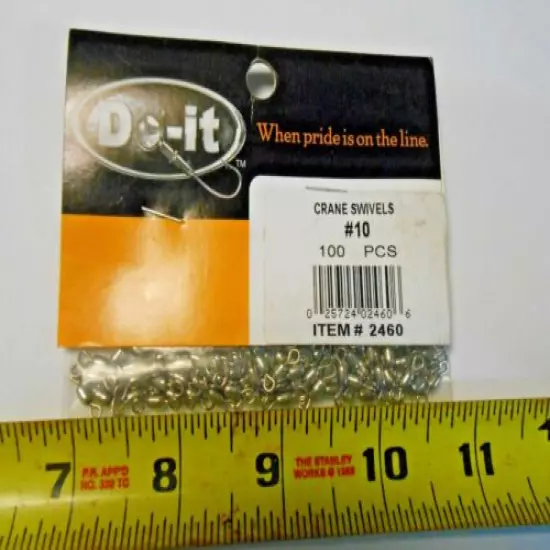 Do-It Crane Swivels Size 12 - 1/0 100 ct