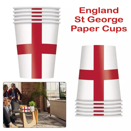 Vending Cups Disposable England Flag Theme Paper Cups For Cold Drinks Party Cups