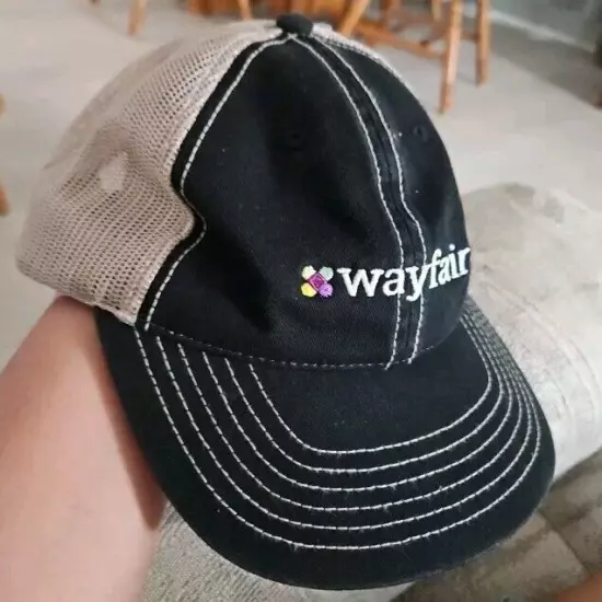 WAYFAIR ADJUST Mesh STRAPBACK BASEBALL HAT/CAP, BLACK GRAY, ONLINE SHOPPING/HOME