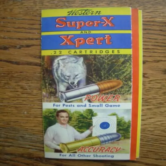 VINTAGE ORIGINAL WESTERN SUPER X & XPERT BROCHURE CATALOG F-58