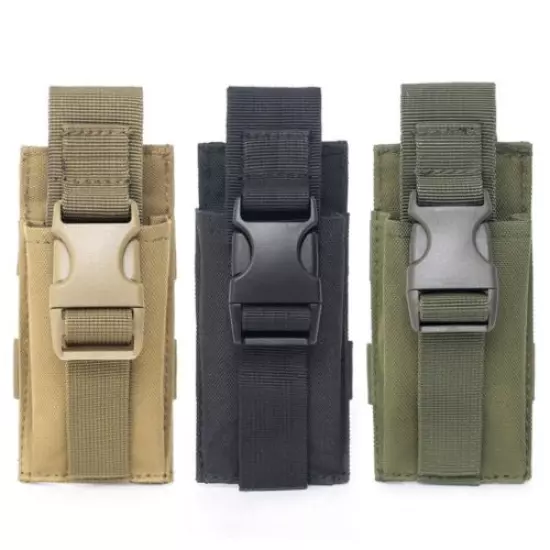 Tactical Single Pistol Magazine Pouch Military Molle Pouch Knife Hunting Bags