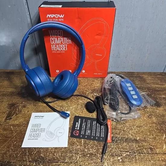 MPOW USB Wired Computer Headset - Noise Reduction, USB PA071A brand new