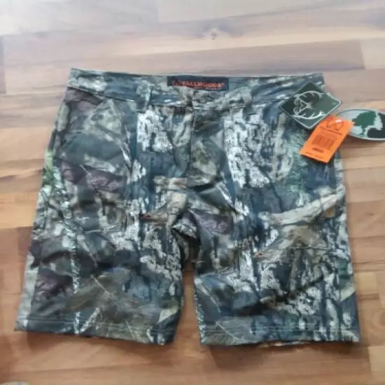 Youth Tallwoods Mossy Oak Denim Camo Shorts Sz 18/20 Jeans Hunting Camouflage