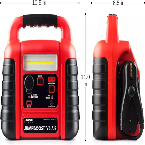 EL7552 Jumpboost V10 Air 1000 Peak Amps 12V Jump Starter with 260 PSI Powerful A