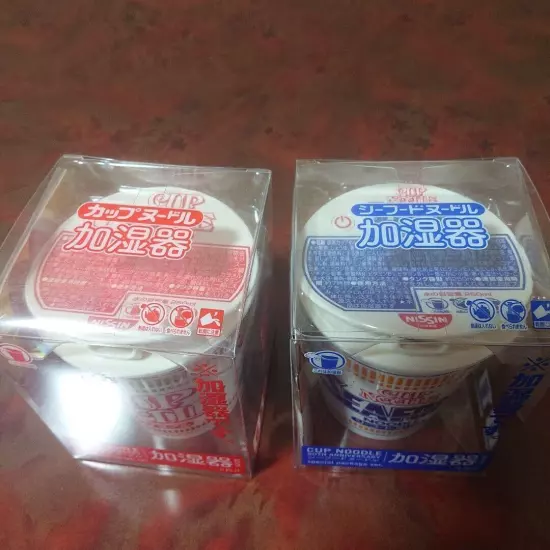 NISSIN CUP NOODLE Humidifier 50th Anniversary USB Battery Cable JAPAN Ramen set