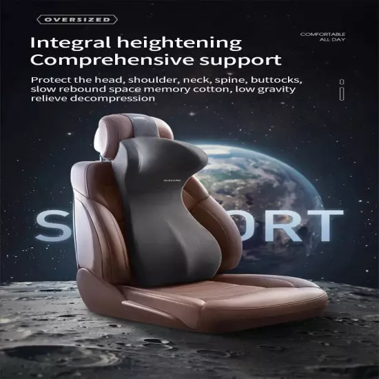 Car Headrest Waist Protection Car Seat Backrest Cushion Integrated Waist Cushion