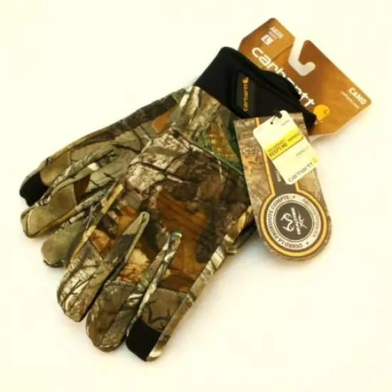 CARHARTT Large Camo Midweight Shooting Insulated Touchscreen Glove RETAIL $39