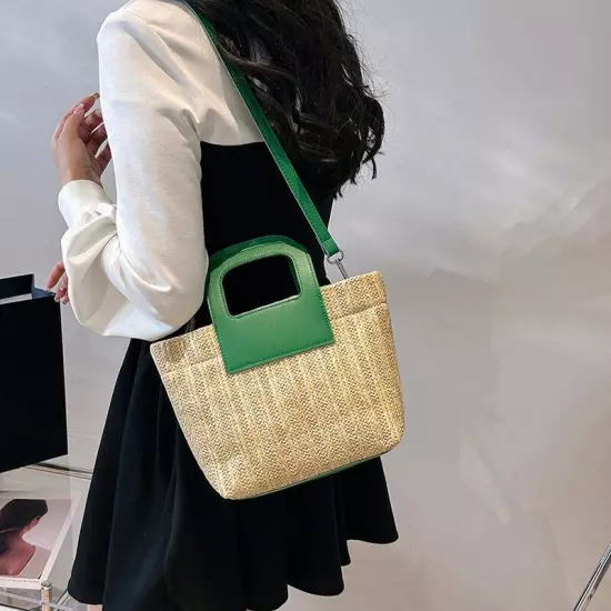 Straw Bags Women Summer Crossbody Bags Lady Travel Handbags Shoulder Bags