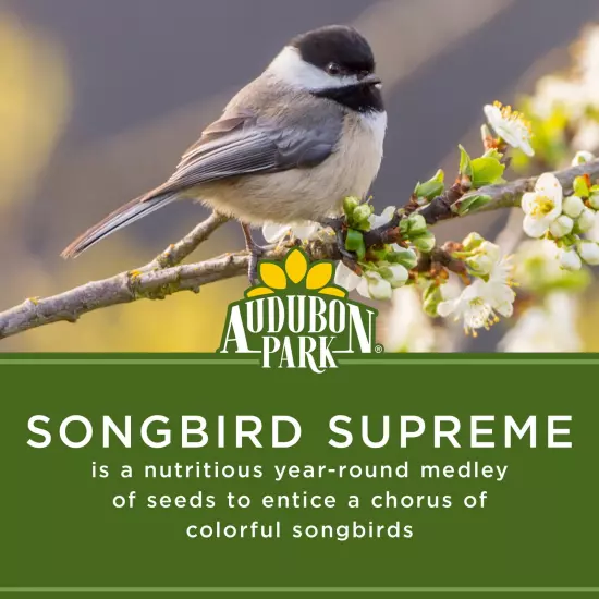 Songbird Supreme Wild Bird Food, Dry, 1 Count per Pack, 15 Lbs.