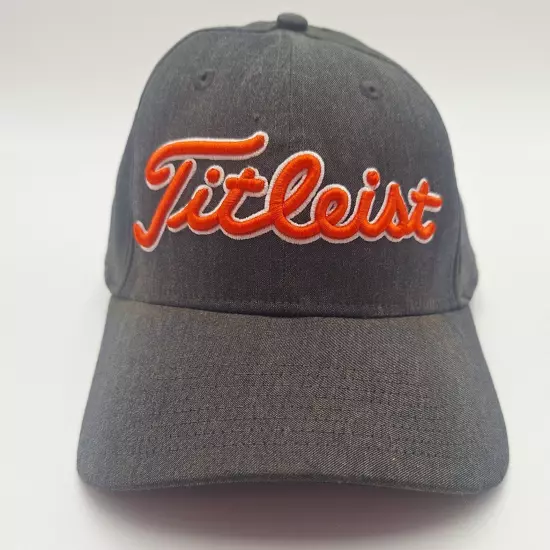 Titleist Golf Cap Spell Out Script Logo Tour Beach Baseball Dad Hat Fitted M/L