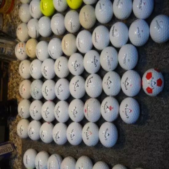 Lot of Titleist (84) & Callaway (30) Golf Balls USED