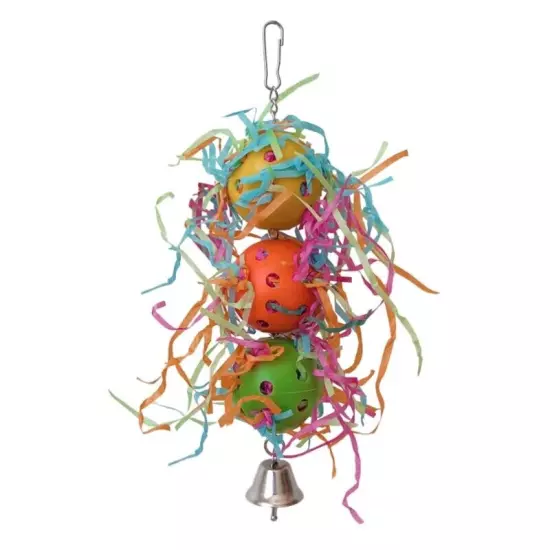 Bird Entertainment Toy Parrots Shredders Toy Natural Teething Chew Hanging