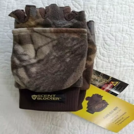 NEW Robinson Real Tree Fleece Glo-Mitt Gloves Mittens Scent Blocker Thinsulate