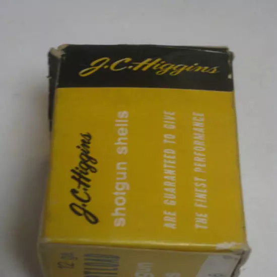 JC Higgins Shotgun Shell Box - Empty (25) 12 ga. Sears Roebuck and Co Vintage 