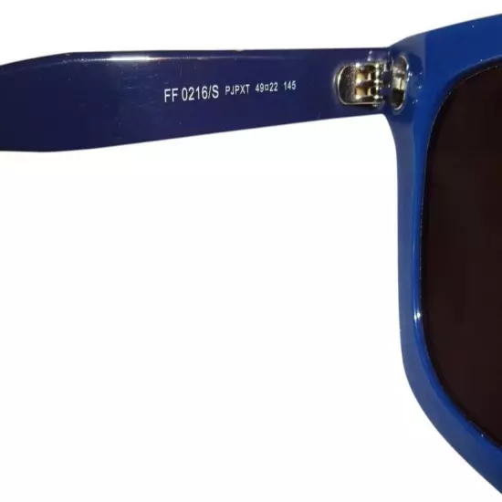 Fendi Square Sunglasses Blue 49-22-145mm Made in Italy w Case Sleek Unisex NWT 