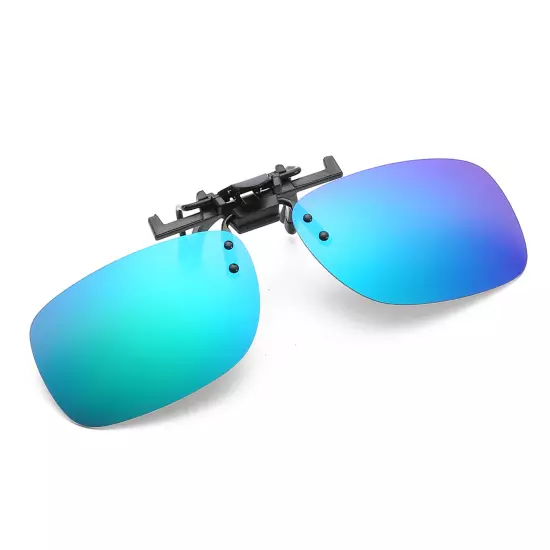 Polarized Unisex Clip On Flip Up Sunglasses for Men Women UV Protection Glasses