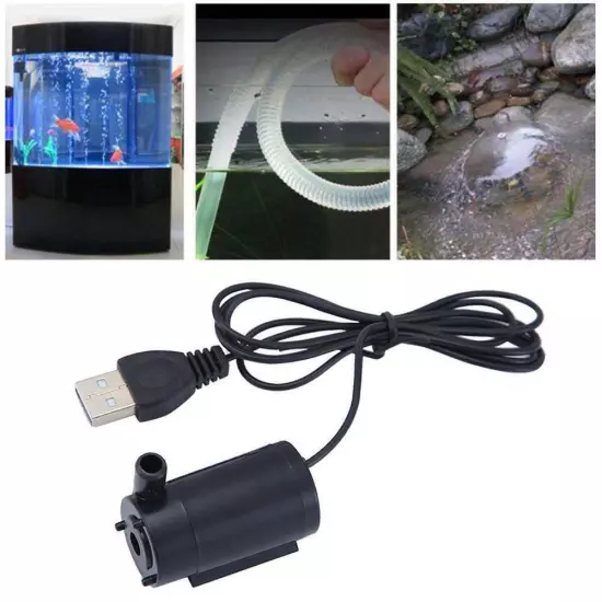 USB Mini Aquarium Fish Tank Oxygen Air Pump Portable Ultra-Silent