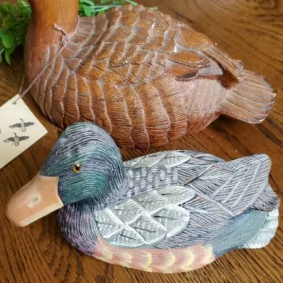 1983 Bluebill Handcrafted Collectible Duck. J.C. Huber 115. Colorful duck 2nd. 