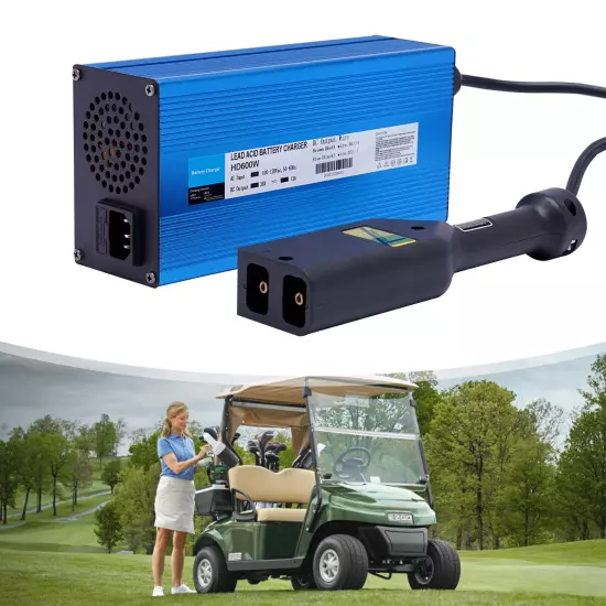 36V 12A Powerwise Style 36V Golf Cart Battery Charger D Plug For EZGO TXT