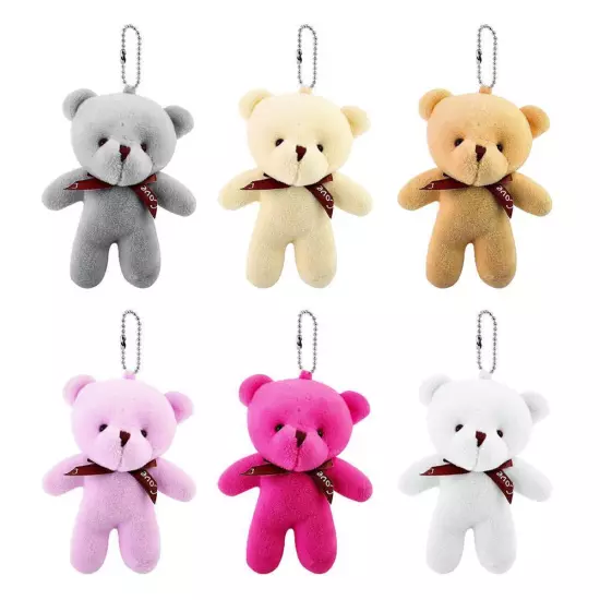 Plush Bear Cartoon Bear Keychain Cute Keyring Handbag Pendant GXM