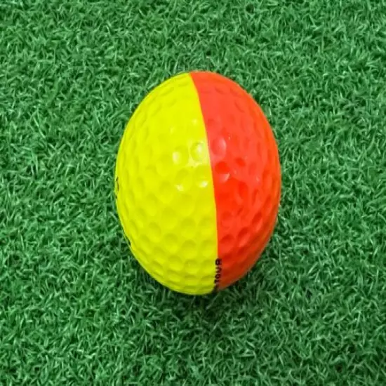 RARE Orange & Yellow 2-Tone GOLDEN RAM PRO TOUR GOLF BALL Ping Eye Similar