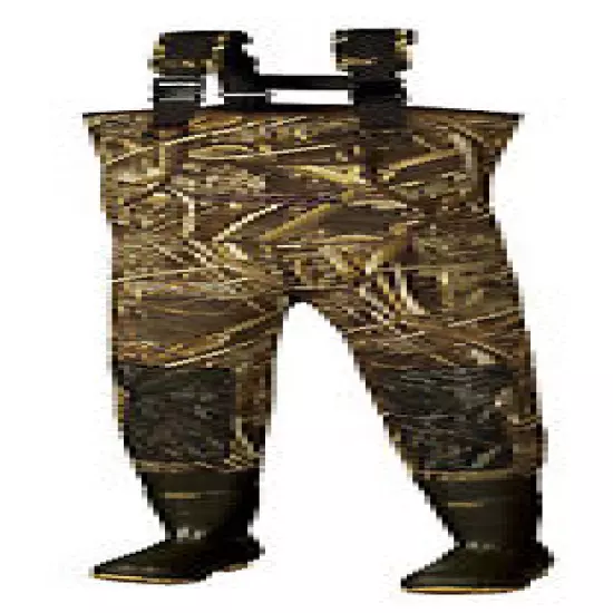 New Men 3mm MAX-5 Camo Fishing/Hunting Neoprene Wader Lug Boots Sz 12 KING 600G