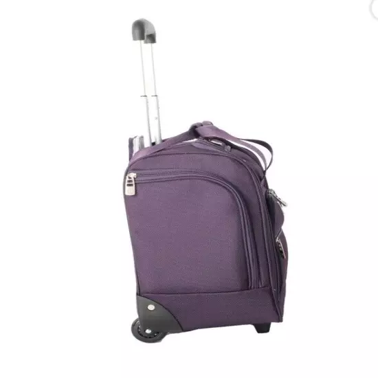 Protege, Arendale Soft Side 16” Under Seat Luggage,Purple lightweight and durabl