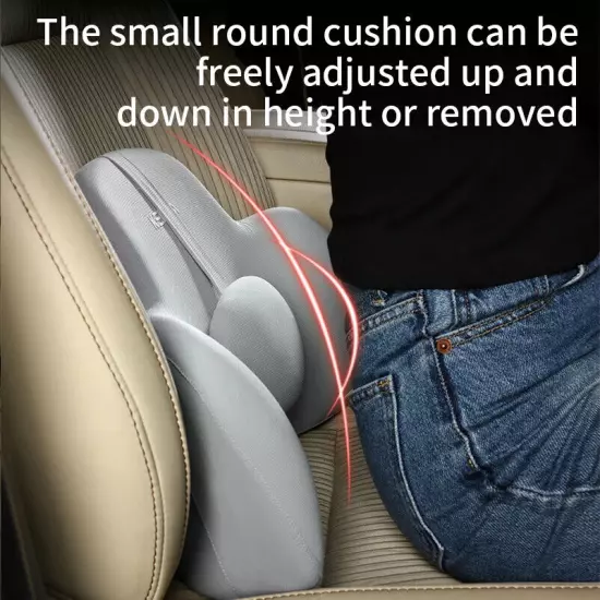 Car Headrest Neck Pillow Waist Pillow Car Seat Back Cushion Lumbar Universal