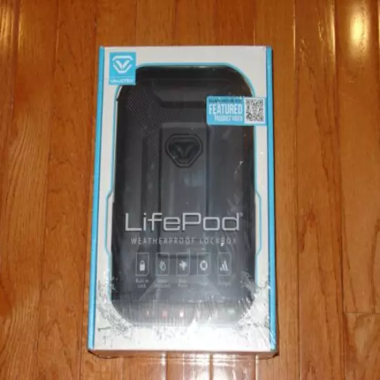 Vaultek LifePod Weatherproof Lockbox Black - XLP10-BK NIB