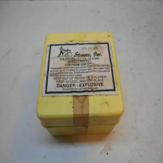 vintage Empty 12/GA plastic Shell Cracker shot shell box for farm pest control