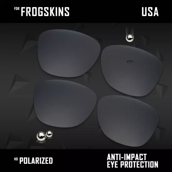 Anti Scratch Polarized Replacement Lenses for-Oakley Frogskins OO9013 Options