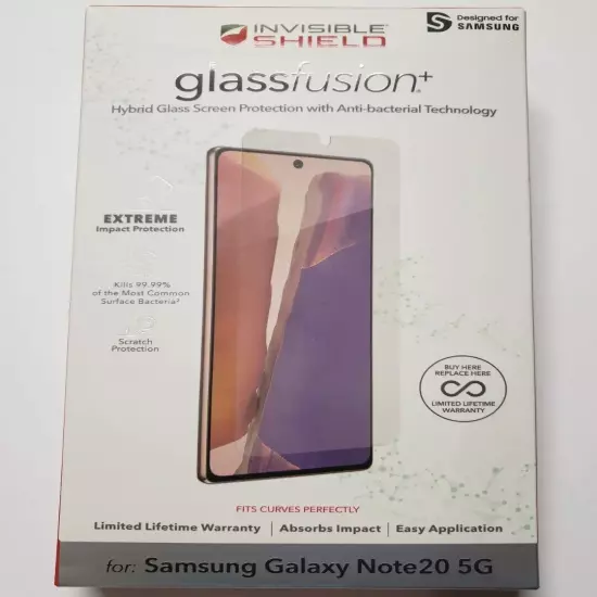 Galaxy Note 20 ZAGG InvisibleShield GlassFusion+ Flexible Screen Protector