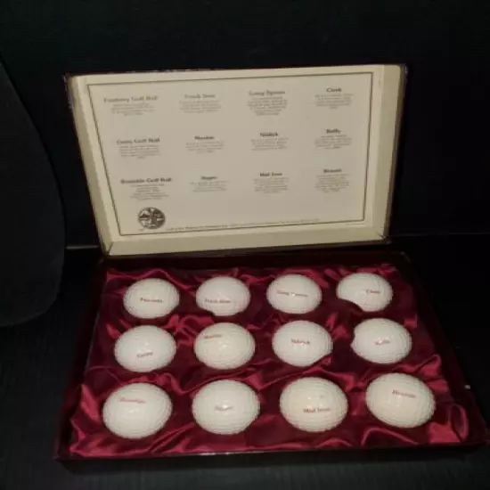 Rare Vintage ST. ANDREWS Logo Golf Balls Nordstrom Box OF 12 Historical Balls